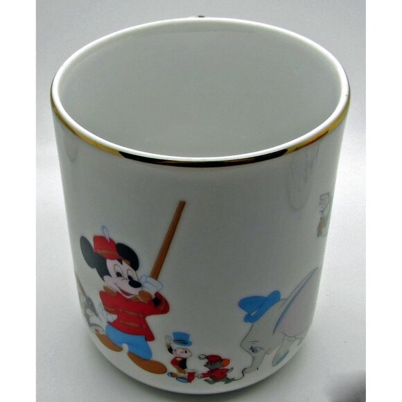 Walt Disney Productions Pinocchio Mickey   Coffe Mug Gold Trim Japan Characters - Picture 2 of 5
